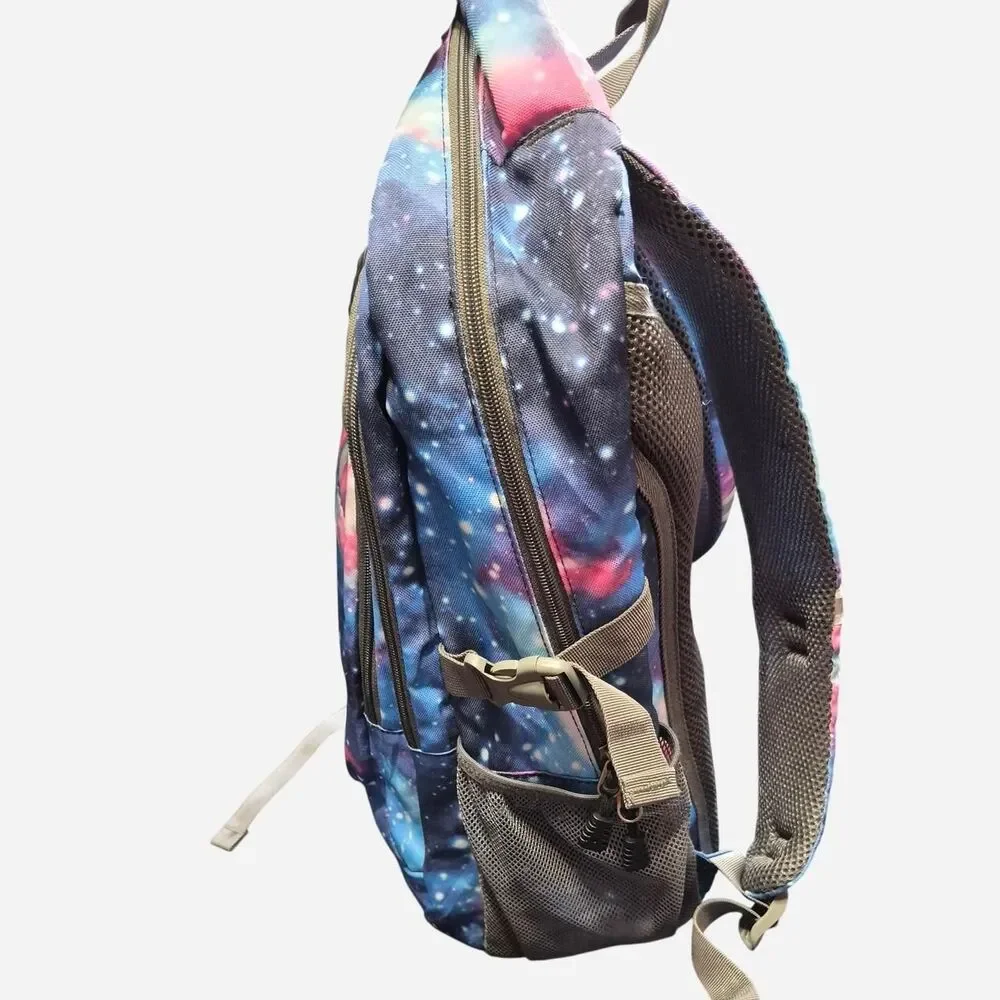 Galaxy Print Multi-Compartment Tech Backpack